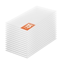 15 Pack Polycarbonate Greenhouse Panels, 2' X 4' X 0.24'' Roof Panels Sheets, Waterproof UV Protected Corrugated Plastic Roofing, Impact Resistance Cl