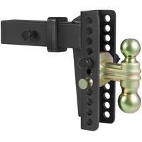 VEVOR Adjustable Trailer Hitch, 203.2 mm Drop & 165.1 mm Rise Hitch Ball Mount with 63.5 mm Receiver, Solid Tube, 6577 kg GTW, 50.8 mm & 58.7 mm 45# S
