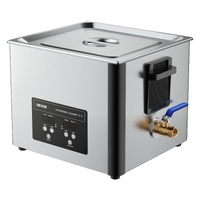 15L Ultrasonic Cleaner, Professional Ultrasonic Cleaner Machine with Cleaning Basket & Digital Display, 240W Stainless Steel 40kHz Industrial Cleaning