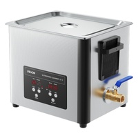 10L Ultrasonic Cleaner, Professional Ultrasonic Cleaner Machine with Cleaning Basket & Digital Display, 180W Stainless Steel 40kHz Cleaning Machine fo