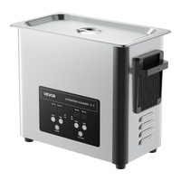 6L Ultrasonic Cleaner, Professional Ultrasonic Cleaner Machine with Cleaning Basket & Digital Display, 120W Stainless Steel 40kHz Cleaning Machine for