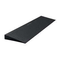 VEVOR 3 cm Rise Cuttable Threshold Ramp for Sweeping Robot, 90 cm Wide Natural Rubber Wheelchair Ramp, Non-Slip Solid Rubber Ramp with Double-Sided Ta