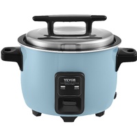 VEVOR Commercial Rice Cooker, 40-Cup Rice Cooker, 8 Liter Large Rice Cooker and Warmer with Nonstick Inner Pot, Fast Cooking and 24-Hour Keep Warm, wi
