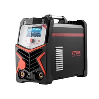 VEVOR TIG Welder, 200A 6-In-1 Aluminum Welding Machine (LED Display) - AC TIG/DC TIG/AC Pulse TIG/DC Pulse TIG/Spot TIG/MMA(Stick), Electric Welder wi