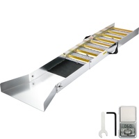 VEVOR Folding Aluminum Alloy Sluice Box, Compact 50" Sluice Boxes for Gold, Lightweight Gold Sluice Equipment, Portable Sluice Boxes with Miner's Moss