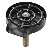 VEVOR Glass Rinser 10-Hole 360 Rotating Stainless Steel Washer ABS Cup Holder
