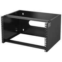 6U Wall Mount Network Rack, 14 in/355.6 mm Depth, 50 lbs/22.68 kg Max Weight Capacity Wall Mount Server Rack with Cage Nuts, 19"/482.6 mm for Shallow 