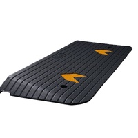 VEVOR Rubber Threshold Ramp, 5 cm Rise Threshold Ramp Doorway, Recycled Rubber Power Threshold Ramp Rated 15 tons Load Capacity, Non-Slip Surface Rubb