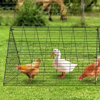 VEVOR Chicken Tunnels, 300 x 71 x 61.5cm (LxWxH) Chicken Tunnels for Yard, Portable Chicken Tunnels for Outside Easy Installation, Chicken Coop Run, S
