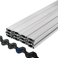 VEVOR Spring Wire and Lock Channel,2 m Spring Lock & U-Channel Bundle for Greenhouse, 20 Packs PE Coated Spring Wire & Aluminum Alloy Channel, Plastic