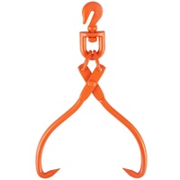 VEVOR Log Skidding Tongs, 45.7cm 2 Claw Log Lifting Tongs, Heavy Duty Rotating Steel Lumber Skidding Tongs, 350 kg Loading Capacity, Log Lifting, Hand