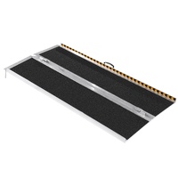 VEVOR Portable Wheelchair Ramp, 183 cm 363 kg Capacity, Non-Slip Aluminum Folding Threshold Ramp, Foldable Mobility Scooter Ramp Wheel Chair Ramp, Han