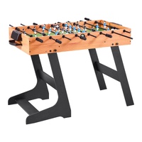 Folding Foosball Table, 106 cm Standard Size Table, Indoor Full Size Foosball Tables for Home, Family, and Game Room, Durable Soccer Set, Includes 2 B