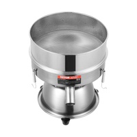 VEVOR Automatic Electric Vibrating Sieve, Stainless Steel Sifter Shaker Machine with 40+60 Mesh, 45W Automatic Powder Sifter Machine Countertop, Elect