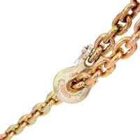 VEVOR Transport Binder Chain, 2222 kg Working Load Limit, 5/16''x20' G80 Tow Chain Tie Down with Grab Hooks, DOT Certified, Galvanized Coating Mangane