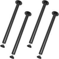 VEVOR 711.2MM Adjustable Desk Legs, Reinforced Steel Office Table Furniture legs Set of 4 for DIY, 544.3KG Load Capacity Heavy Duty Desk Legs, Quick I