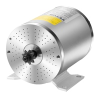 1800W Electric Brushless DC Motor Kit - 48V 4500rpm Motor with Upgraded Speed Controller, Foot Pedal and Throttle Grip Kit for Go Karts E-Bike Motorcy