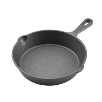 Cast Iron Skillet, 3 Pcs Frying Pan Set (160, 220, 265 mm), Heavy-Duty Skillets with Heat-Resistant Handle, Pre-Seasoned Chef's Pan, Kitchen Cookware,