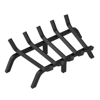 VEVOR Fireplace Log Grate, 533.4mm Heavy Duty Fireplace Grate with 6 Support Legs, 19.05mm Solid Powder-coated Steel Bars, Log Firewood Burning Rack H
