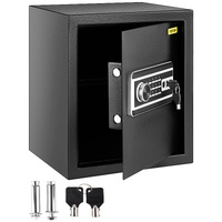 VEVOR Safe Box, 1.7 CU.FT Fingerprint Safe Box for Money with 2 Keys & Digital Keypad, Q235 Steel Safe Box for Storing Cash, Jewelry, Pistols, Documen