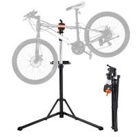 Bike Repair Stand, 66 lbs Heavy-duty Aluminum Bicycle Repair Stand, Adjustable Height Bike Maintenance Workstand with Magnetic Tool Tray Telescopic Ar