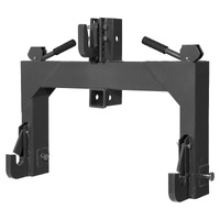 3-Point Quick Hitch with 2 in Receiver, 3000 Lbs Lift Capacity, 3-Pt Hitch with 5 Level Adjustable Bolt, Adaptation to Category 1 & 2 Tractor, Heavy D