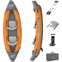 Bestway 3.21m x 1.00m Rapid X2 Kayak for 2 with Hand Pump, Paddles, Seats, Fins and Storage Bag Two Seater