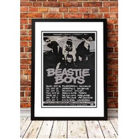 Beastie Boys 'Australian Tour' Poster 1990- Framed A4
