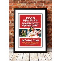 Elvis 'Loving You' Framed Movie Poster! - Framed A4