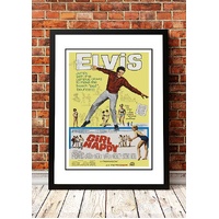 Elvis 'Girl Happy' Framed Movie Poster! - Framed A3