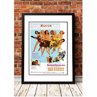Elvis 'Live A Little' Cousins' Framed Movie Poster! - Framed A3
