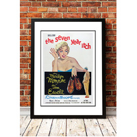 Marilyn Monroe ‘The Seven Year Itch’ Framed Movie Poster! - Framed A3