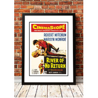 Marilyn Monroe ‘River of No Return’ Framed Movie Poster! - Framed A3