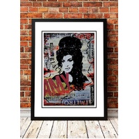 Amy Winehouse 'Art' Poster - Framed A3