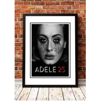 Adele '25' In Store Promotional Poster - Framed A3