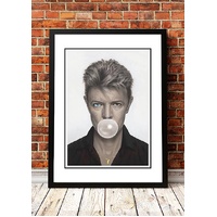 David Bowie ‘Bubblegum’ Pop Art Poster - Framed A4