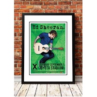 Ed Sheeran ‘Toyota Stadium’ Dallas, USA Concert Poster 2018 - Framed A4