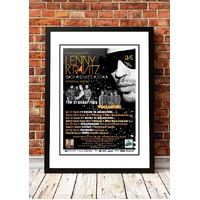 Lenny Kravitz ‘Black and White' Australian Tour Poster 2012 - Framed A4