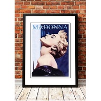 Madonna ‘True Blue’ In Store Promotional Poster 1986 - Framed A4