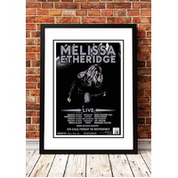 Melissa Etheridge ‘The Road Less Travelled’ Australian Tour Poster 2012 - Framed A3