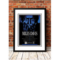Miles Davis ‘Australian Tour’ Poster 1988 - Framed A4