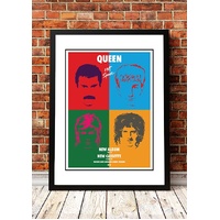Queen ‘Hot Space’ In Store Promotional Poster 1982 - Framed A2