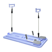 Foldable Pilates Board Reformer 4 in 1 Multifunctional Core Exercise Set Ab Trainer with Timer and Phone Stand for Indoor Outdoor Full Body Fitness Ho