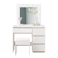  Dressing Table Vanity Set Stool
