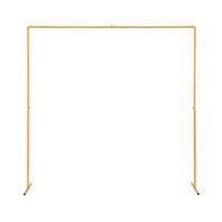 2M Backdrop Stand Wedding Background Decoration Party Flower Balloon Display Golden