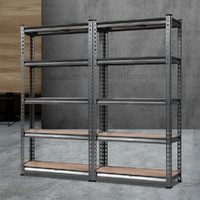 2x1.5M Steel Warehouse Racking Rack Shelving Storage Garage Shelves Shelf