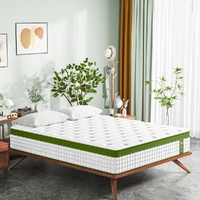 BedStory 34cm Double Latex Hybrid Mattress Medium Firm - 5 Zone Pocket Spring Bed for Pressure Relief Motion Isolation