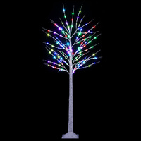 Christmas Tree 1.7m Twigs 120 RGB LED Lights Xmas Trees Decoration