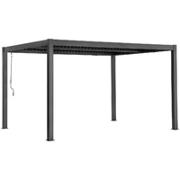 Yardtopia Elmont 3m x 4m Aluminium Adjustable Louvre Pergola