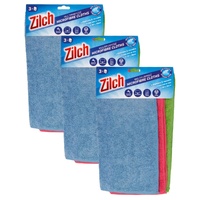 3x Zilch 30x30cm Microfibre Cloth 3pk
